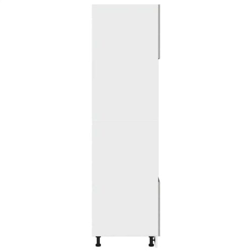 Wooden Microwave Cabinet Lyon Concrete Grey 60x57x207cm - Image 6
