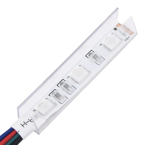 Wooden Side Cabinet with LED Lights White - Image 12