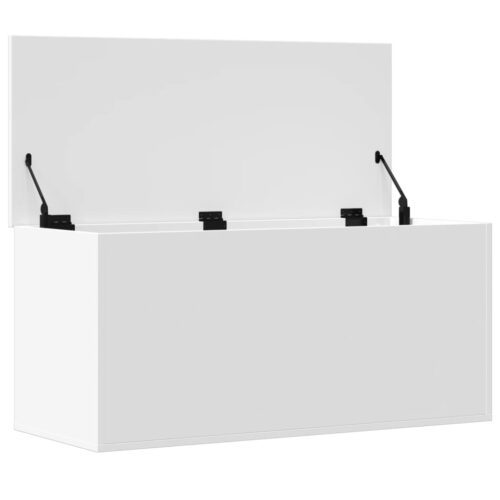 Wooden Storage Box White 100x42x46cm - Image 7