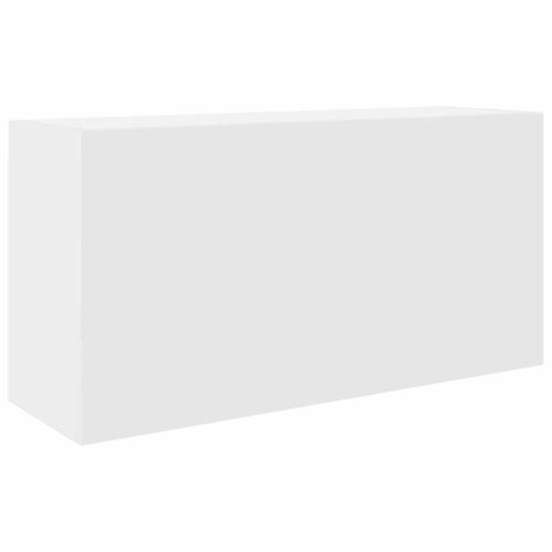Wooden Bathroom Wall Cabinet White 80x25x40cm - Image 2