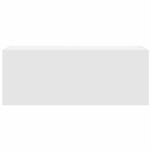 Wooden Bathroom Wall Cabinet White 80x25x40cm - Image 4