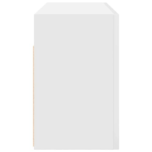 Wooden Bathroom Wall Cabinet White 80x25x40cm - Image 6