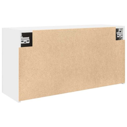 Wooden Bathroom Wall Cabinet White 80x25x40cm - Image 7