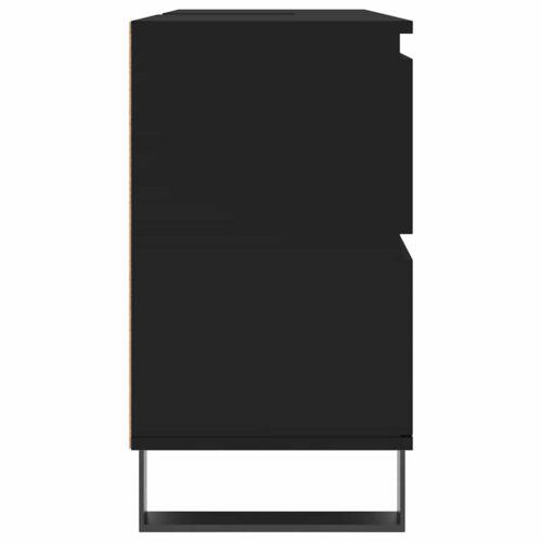 Wooden Bathroom Vanity Cabinet Basin Sink Storage Shelf Stand Unit Black 80x33x60cm - Image 6
