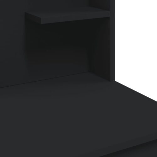 LED Lights Dressing Table Makeup Mirror Bulbs Shelf Drawer Vanity Cabinet Black 96x40x142cm - Image 8