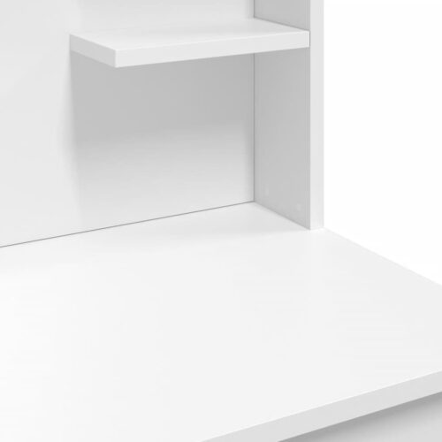 Dressing Table with LED Lights White 96x40x142cm - Image 8