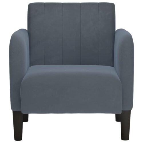Sofa Chair with Armrests Dark Grey 54cm Velvet - Image 3