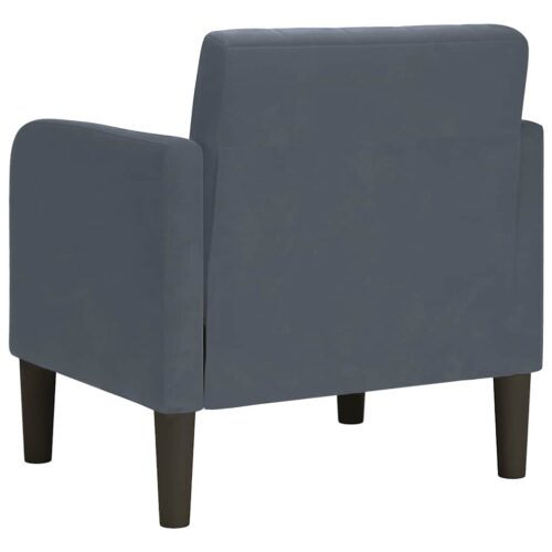 Sofa Chair with Armrests Dark Grey 54cm Velvet - Image 5