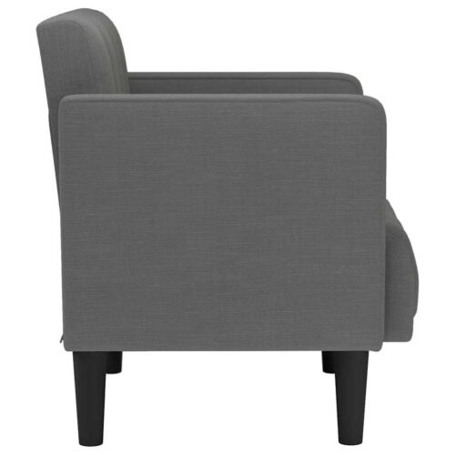 Sofa Chair with Armrests Dark Grey 53cm Fabric - Image 4