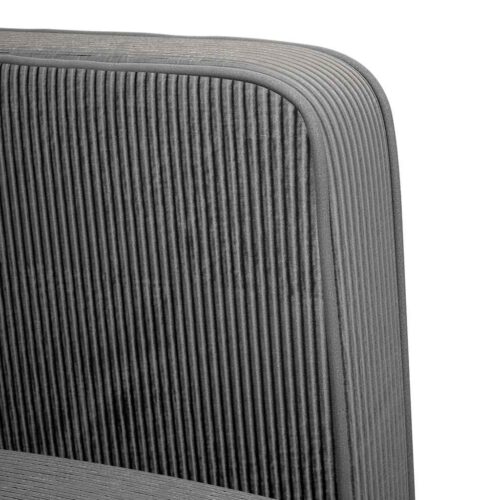 Sofa Chair with Armrests Dark Grey 54cm Corduroy Fabric - Image 6
