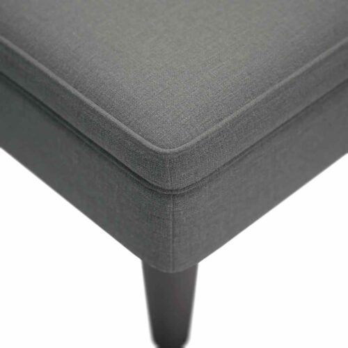 Chaise Lounge with Pillow Right Armrest Dark Grey Fabric - Image 7