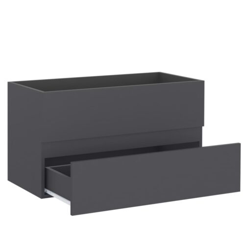 Wooden Bathroom Furniture Set Grey - Image 12