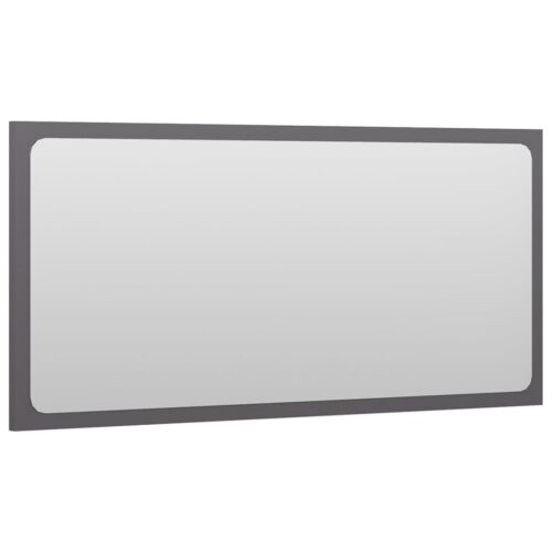 Wooden Bathroom Furniture Set High Gloss Grey - Image 7