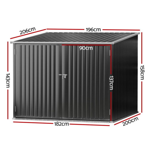 Giantz Garden Shed Sheds Outdoor Storage 2.06x1.96M Tool Workshop House Shelter - Image 2