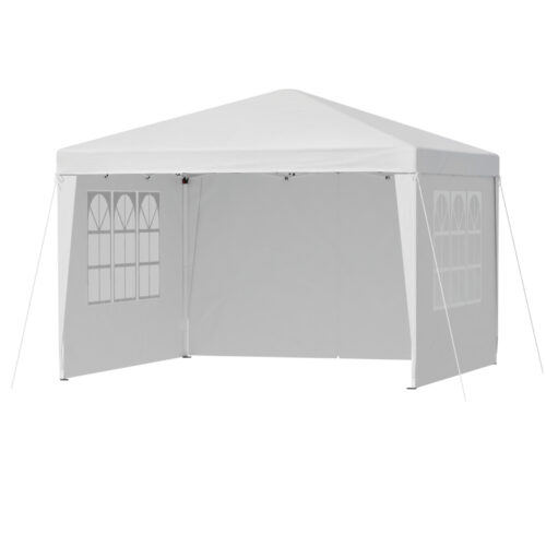 Instahut Gazebo 3x3 Pop Up Marquee Folding Tent Wedding Gazebos Camping Outdoor Canopy White - Image 3