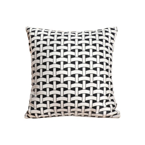 50cm Black White Pattern Throw Pillow Thick Comfort Pro Polyester Fiber Cotton