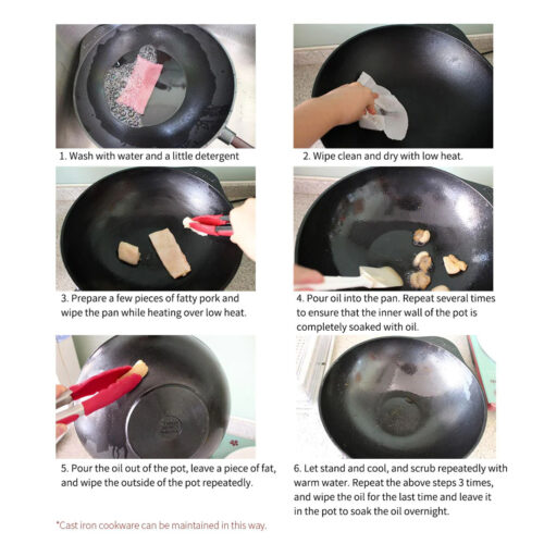 32CM Round Cast Iron Shabu Shabu Hotpot Beef Chicken Stew Wok Two-Flavor Division - Image 9