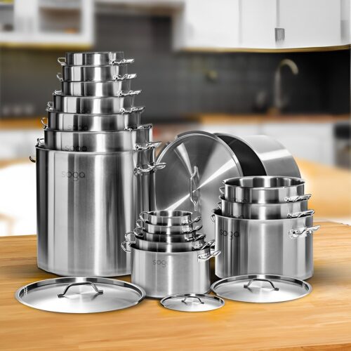 Stock Pot 21L 50L Top Grade Thick Stainless Steel Stockpot 18/10 - Image 10