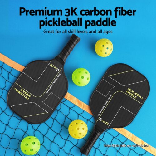 Everfit 2PCS Pickleball Paddles Set Outdoor Pickle Balls Rackets with Cover Bag Training - Image 4