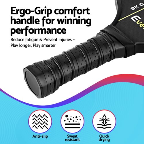 Everfit 2PCS Pickleball Paddles Set Outdoor Pickle Balls Rackets with Cover Bag Training - Image 6