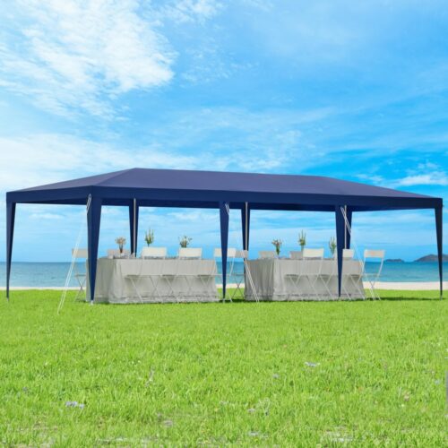 Instahut Gazebo 3x9m Wedding Party Marquee Tent Outdoor Event Camping Shade Blue - Image 7