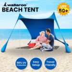 Wallaroo Beach Tent Canopy Sunshade 2m Blue
