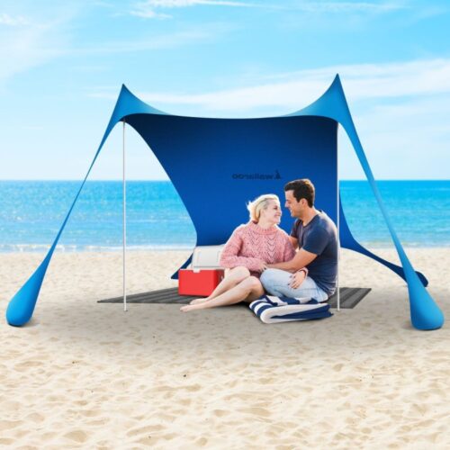 Wallaroo Beach Tent Canopy Sunshade 2m Blue - Image 10