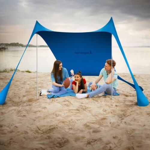 Wallaroo Beach Tent Canopy Sunshade 2m Blue - Image 11