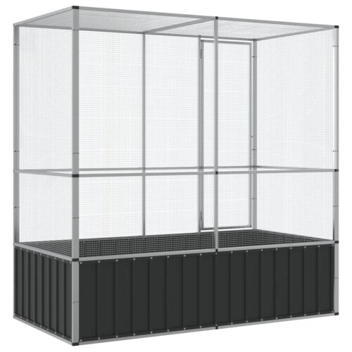 Aviary Silver 210.5x107x212cm Steel - Image 6