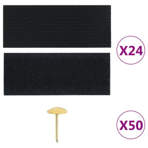 Insect Door Curtains 2pcs with Magnet Blocks Black 220x110cm - Image 3