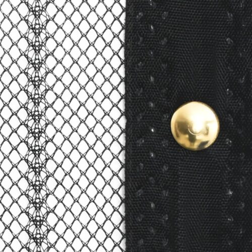 Insect Door Curtains 2pcs with Magnet Blocks Black 220x130cm - Image 6