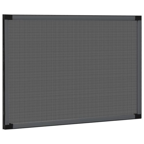 Extendable Window Insect Screen Aluminium Shade Mesh Privacy Blind Anthracite (75-143)x50 cm - Image 3