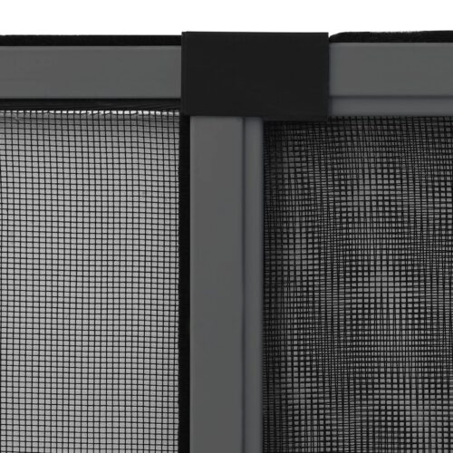 Extendable Window Insect Screen Aluminium Shade Mesh Privacy Blind Anthracite (75-143)x50 cm - Image 8