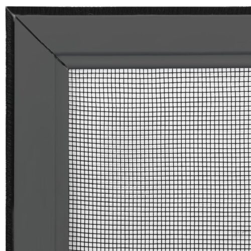 Extendable Window Insect Screen Aluminium Shade Mesh Privacy Blind Anthracite (75-143)x50 cm - Image 9