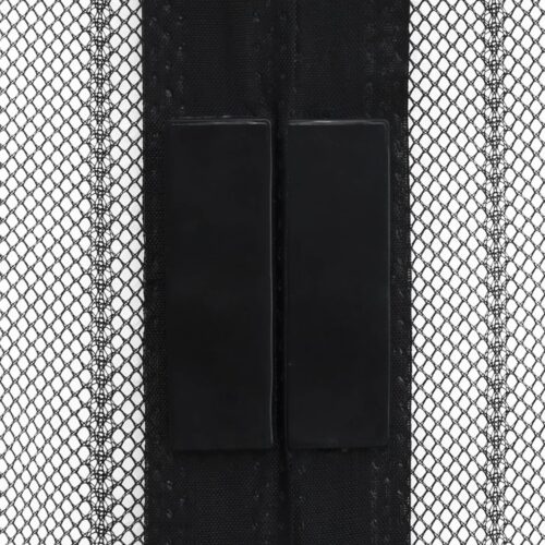 Insect Door Curtains 2pcs with Magnet Blocks Black 230x160cm - Image 5