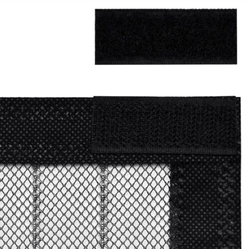 Insect Door Curtains 2pcs with Magnet Blocks Black 230x160cm - Image 7