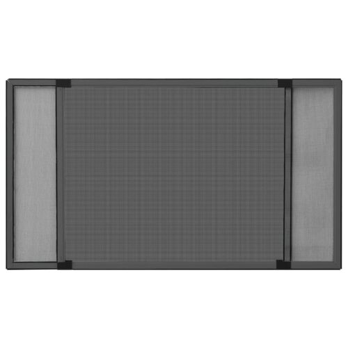 Extendable Window Insect Screen Aluminium Shade Mesh Privacy Blind Anthracite (100-193)x75 cm - Image 2