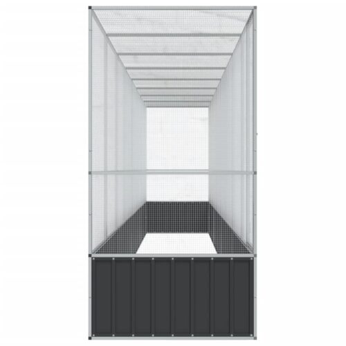 Aviary with Extension Silver 834.5x107x212cm Steel - Image 4