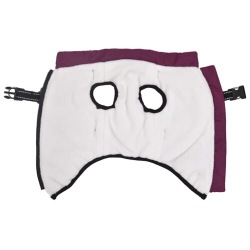 Dog Coat with Harness Waterproof Reflective Purple 2XL - Image 3