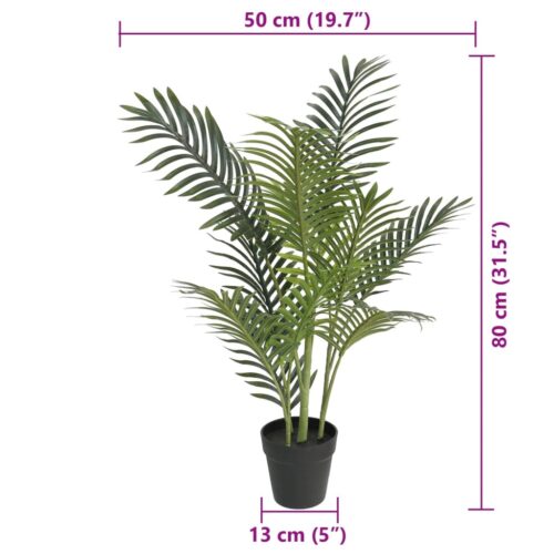 Artificial Palm Tree Green 80cm - Image 5