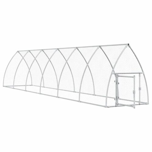 Chicken Cage Silver 600x105x120cm Galvanised Steel - Image 3