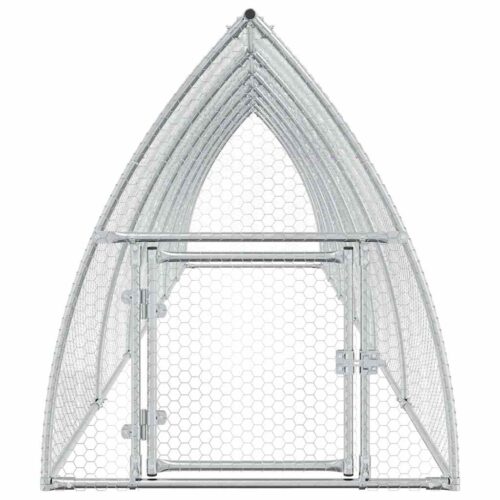 Chicken Cage Silver 600x105x120cm Galvanised Steel - Image 4