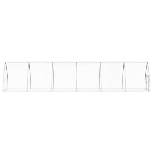 Chicken Cage Silver 600x105x120cm Galvanised Steel - Image 5