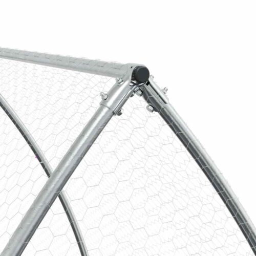 Chicken Cage Silver 600x105x120cm Galvanised Steel - Image 7