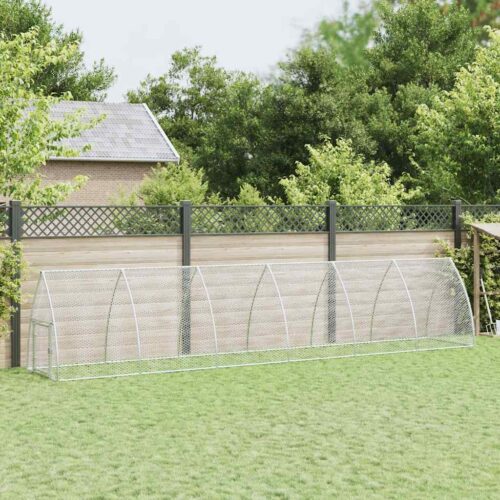 Chicken Cage Silver 600x105x120cm Galvanised Steel - Image 11