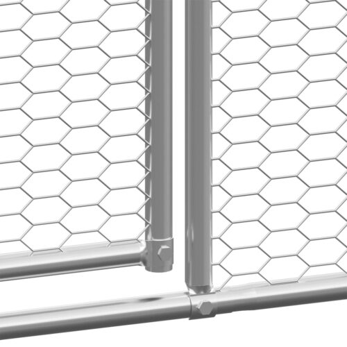 Chicken Cage 2x4x2mGalvanised Steel - Image 4