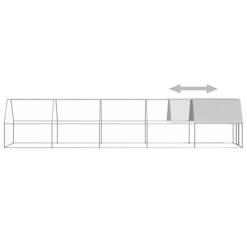 Chicken Cage 2x10x2mGalvanised Steel - Image 4