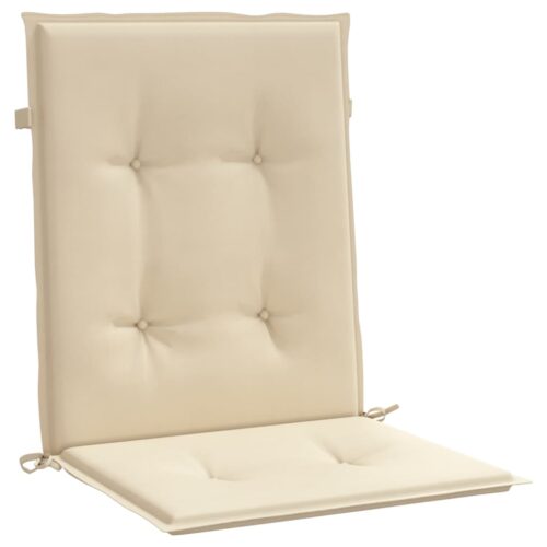 6pcs Garden Chair Cushions Lowback Patio Seat Pads Beige Oxford Fabric 100x50x3cm - Image 5