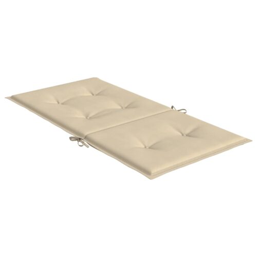 6pcs Garden Chair Cushions Lowback Patio Seat Pads Beige Oxford Fabric 100x50x3cm - Image 6