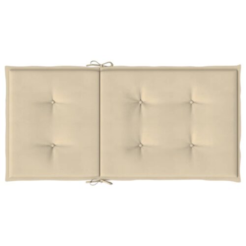 6pcs Garden Chair Cushions Lowback Patio Seat Pads Beige Oxford Fabric 100x50x3cm - Image 7